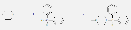 Diphenylphosphinic chloride can react with 1-methyl-piperazine to get N-(diphenylphosphinyl)-N'-methylpiperazine